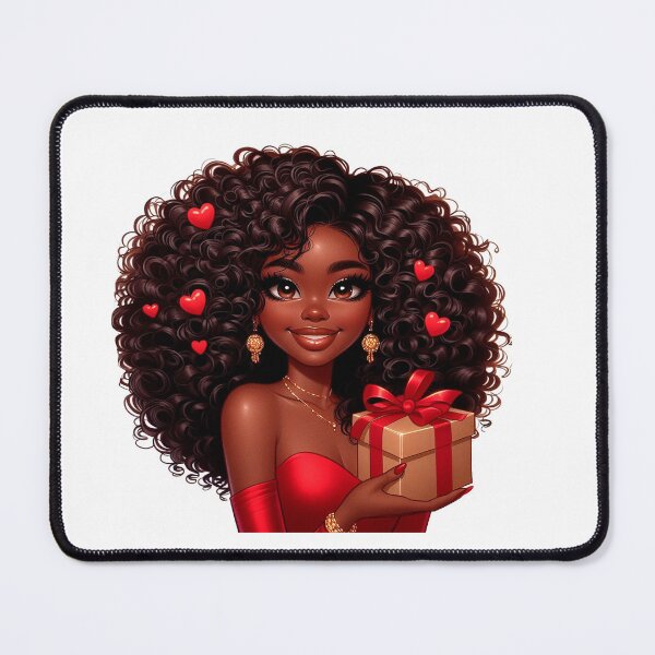 Item preview, Valentine´s Day Cute Afro Design, Fashion Woman, Valentine Design. designed and sold by gabrielakrall.