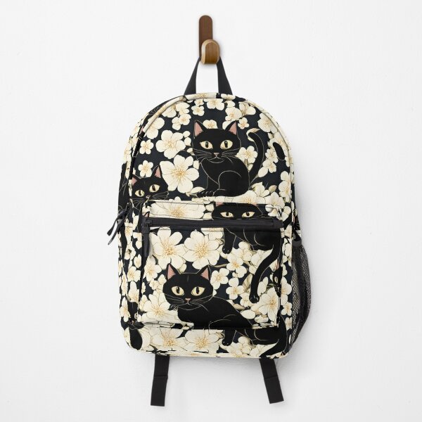 Cute Black Cat Backpacks for Sale Redbubble