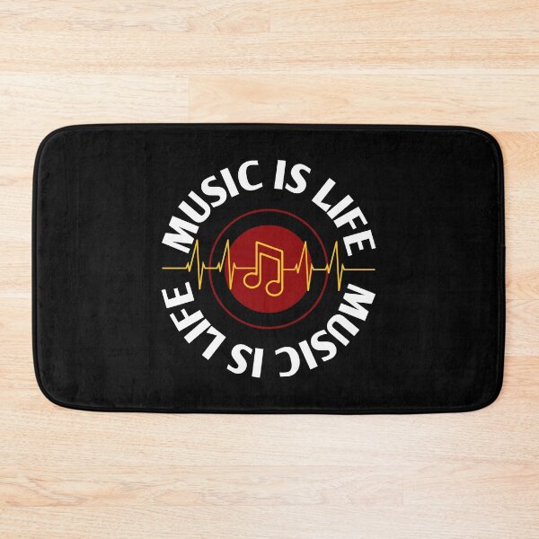 Item preview, Music Is Life - Music Heartbeat - Music Lover Quotes designed and sold by WIZECROW.