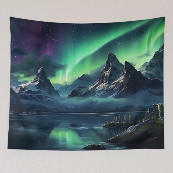Item preview, Fantasy Landscape - Aurora Dreamscape designed and sold by Fantasy Masterpiece.
