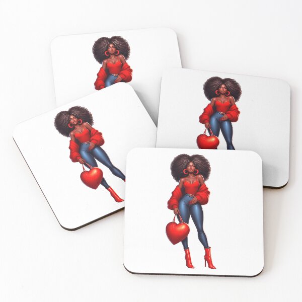 Item preview, Valentine´s Day Fashion Afro Girl Design, Fashion Woman, Valentine Design. designed and sold by gabrielakrall.