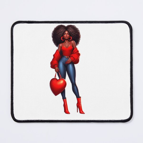 Item preview, Valentine´s Day Fashion Afro Girl Design, Fashion Woman, Valentine Design. designed and sold by gabrielakrall.