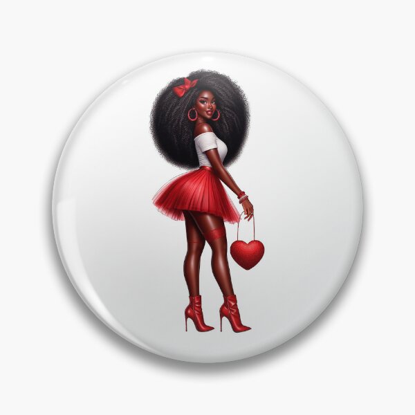 Item preview, Valentine´ s Day Afro American Girl Art Work, Valentine Day Black Woman, Love Design designed and sold by gabrielakrall.