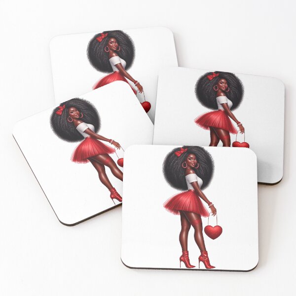 Item preview, Valentine´ s Day Afro American Girl Art Work, Valentine Day Black Woman, Love Design designed and sold by gabrielakrall.