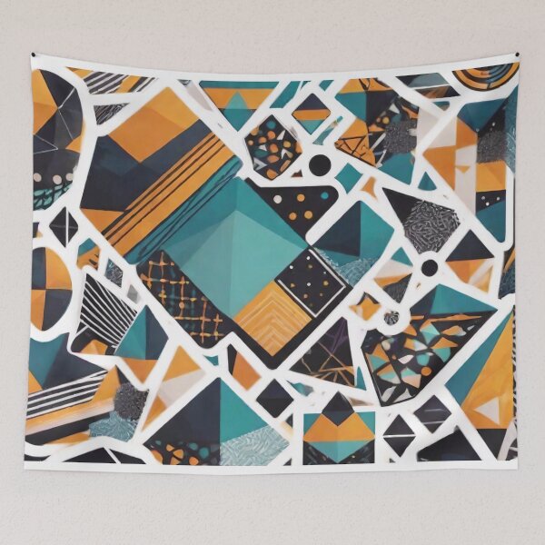 Item preview, Geometric Shapes Unleashed: Abstract Arrangements (283) designed and sold by WASjourney.
