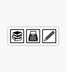 Writer author equipment Sticker