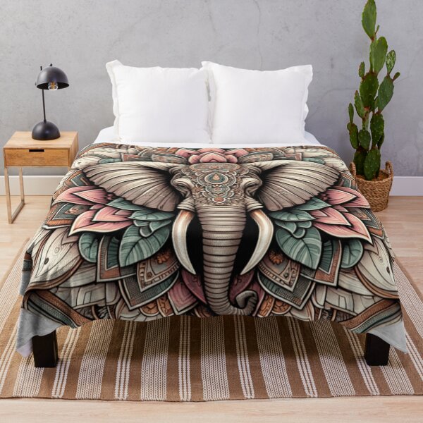 Item preview, Majestic Elephant Mandala designed and sold by TeslaSt0re.