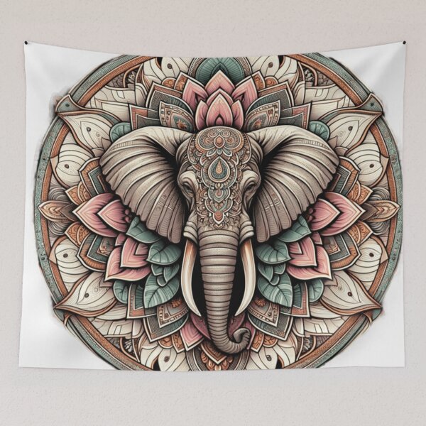 Item preview, Majestic Elephant Mandala designed and sold by TeslaSt0re.