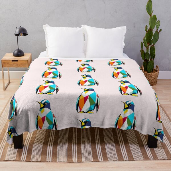 Item preview, Coloured Emperor Penguin Geometric Shaped Artwork designed and sold by Geonimalia.