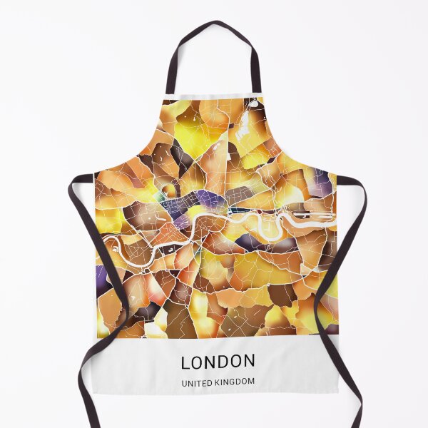 Item preview, London UK Named City Map - Golden Yellow designed and sold by StylishStacks.