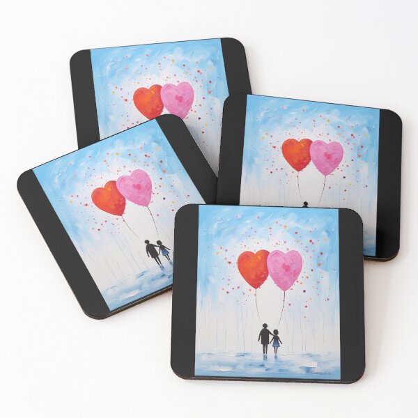 Item preview, Couple In Love With Heart Balloons designed and sold by ErdmanBerge.