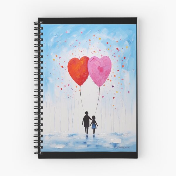 Item preview, Couple In Love With Heart Balloons designed and sold by ErdmanBerge.