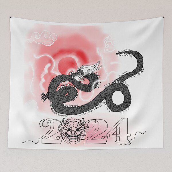 Item preview, Dragon, 2024,  ink painting, hand-painted designed and sold by zzzozzo.