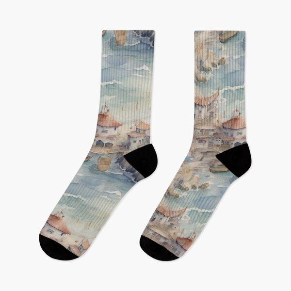 Item preview, seaside water color seamless designed and sold by PKTPOD99.