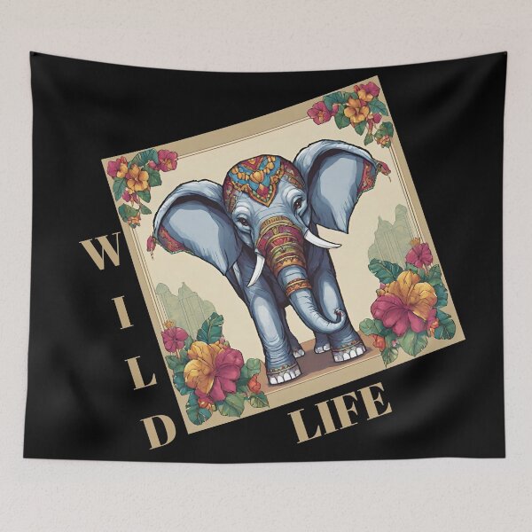 Item preview, WILD LIFE ELEPHANT DESIGN designed and sold by asudesign.