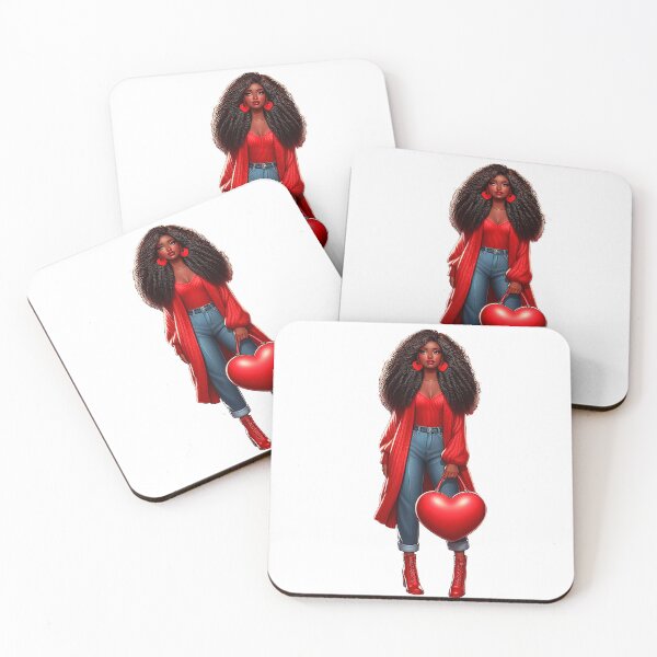 Item preview, Valentine´s Day Woman Design, Valentine Day Afro Girl,Love Design, Fashion Woman designed and sold by gabrielakrall.