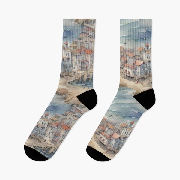 Item preview, seaside water color Pattern  designed and sold by PKTPOD99.