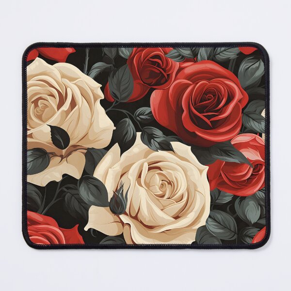 Item preview, Red & white Rose Modern style  designed and sold by MuteluArtwork.