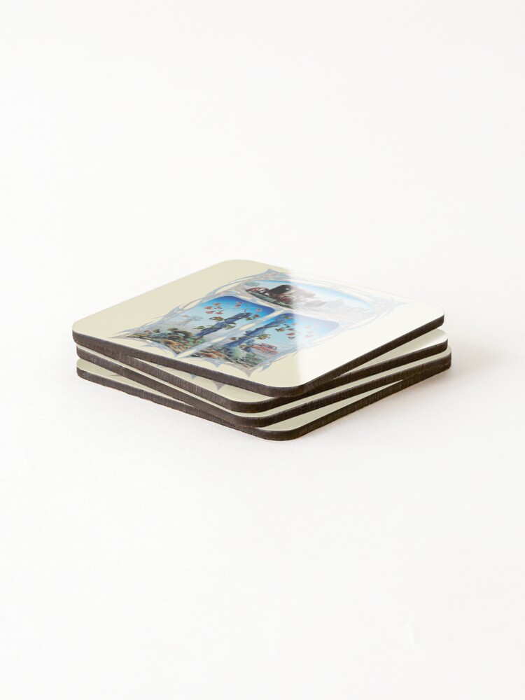 Thumbnail 4 of 5, Coasters (Set of 4), Rustic Rural,2003 designed and sold by speedlineart.