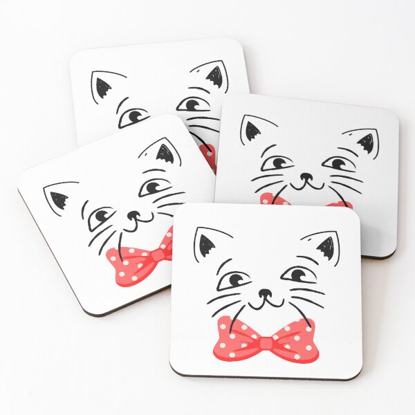 Item preview, Feline Elegance - Cat with Red Bow Tie designed and sold by Crea-Designer.