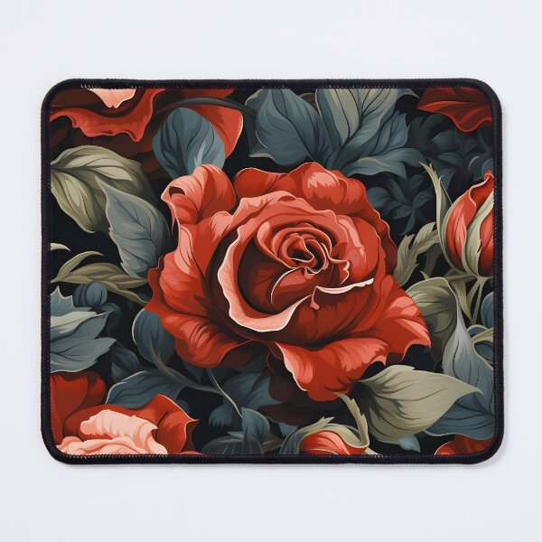 Item preview, Red  Rose Vintage style  designed and sold by MuteluArtwork.