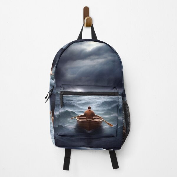 Item preview, Lone man in rowboat designed and sold by M-Y-A-R-T-.