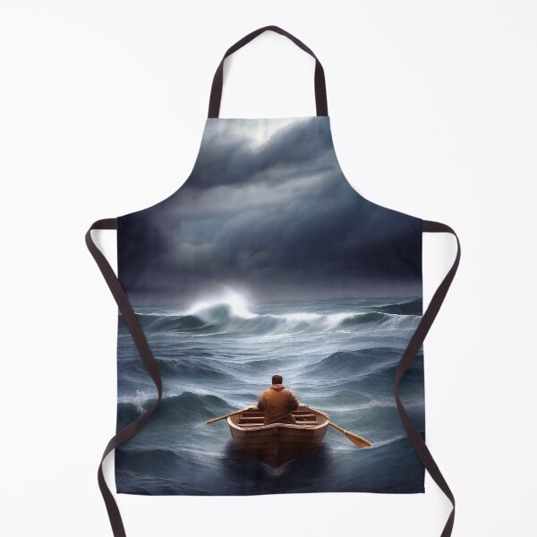Item preview, Lone man in rowboat designed and sold by M-Y-A-R-T-.