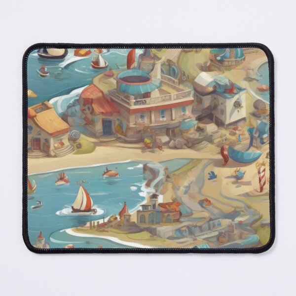 Item preview, Pattern seaside cartoon  designed and sold by PKTPOD99.