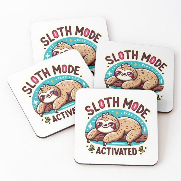 Item preview, Sloth Mode Activated: Humorous Sloth in Repose designed and sold by TeslaSt0re.