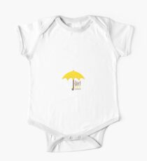 Yellow Umbrella One Piece - Short Sleeve