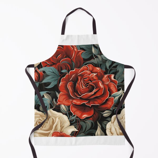 Item preview, Red & white Rose Vintage style designed and sold by MuteluArtwork.