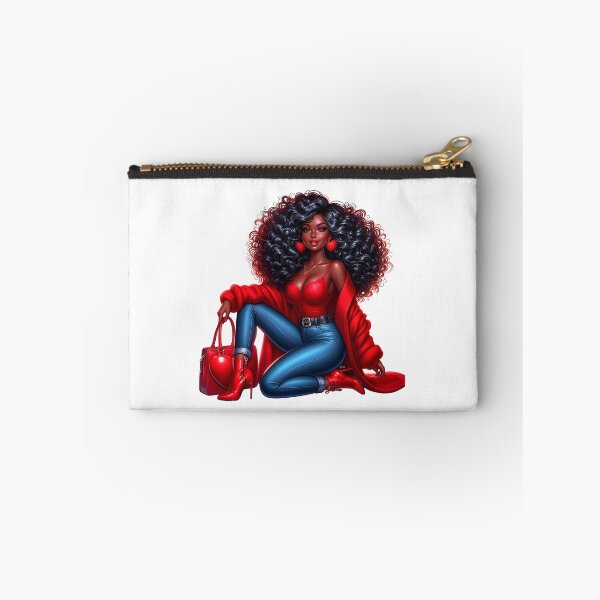 Item preview,  Valentine´s Day Black Woman Art, Fashion Woman, Fashion Art Work,  Red Valentine Design designed and sold by gabrielakrall.