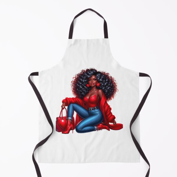 Item preview,  Valentine´s Day Black Woman Art, Fashion Woman, Fashion Art Work,  Red Valentine Design designed and sold by gabrielakrall.