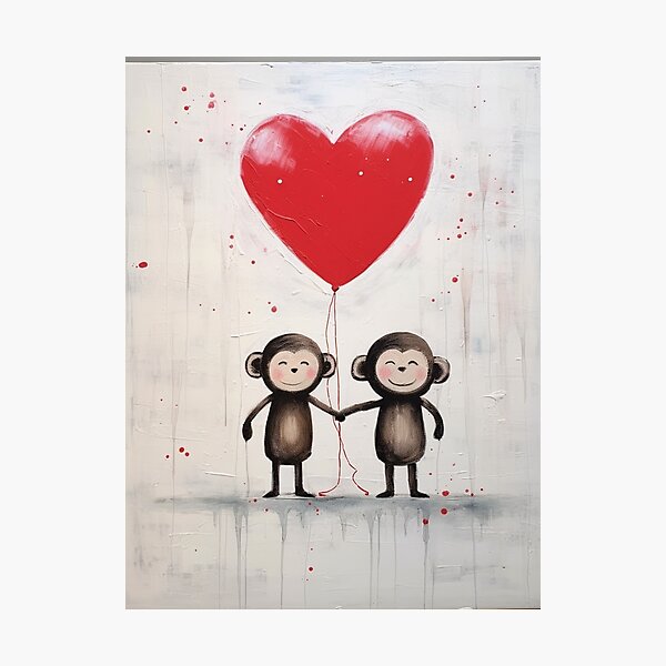 Item preview, Monkeys Holding Hands designed and sold by TorpStore.