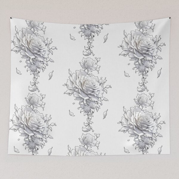Item preview, Beautiful White Rose Flowers #BF05 designed and sold by Oyannami.