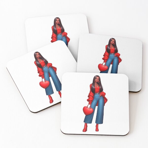 Item preview, Valentine´s Day Black Woman Design, Fashion Woman, Red Valentine Design designed and sold by gabrielakrall.