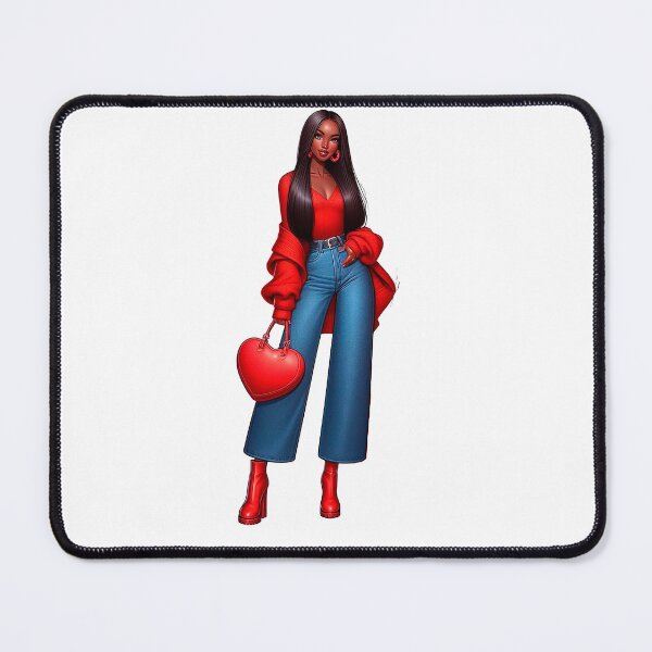 Item preview, Valentine´s Day Black Woman Design, Fashion Woman, Red Valentine Design designed and sold by gabrielakrall.