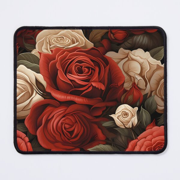 Item preview, Red & white Rose Vintage style designed and sold by MuteluArtwork.