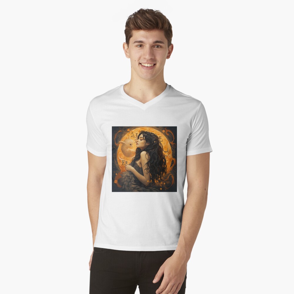 Item preview, V-Neck T-Shirt designed and sold by shinypeace.