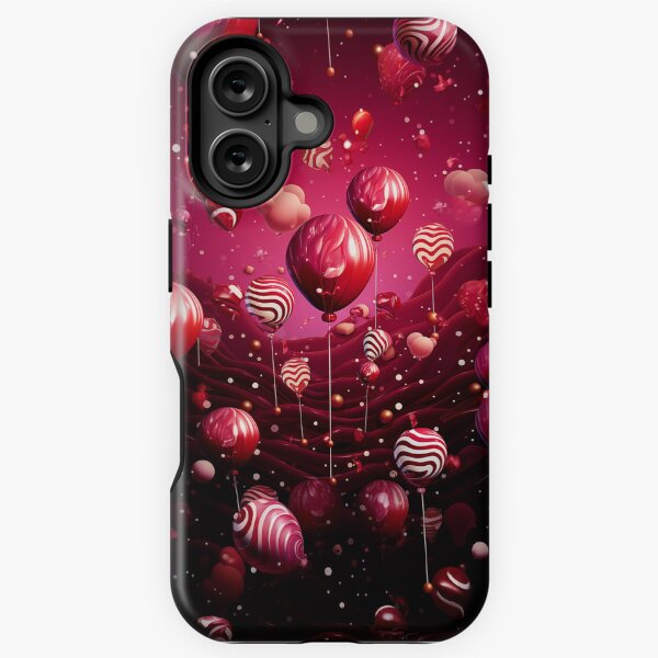 burgundy festive iPhone Tough Case