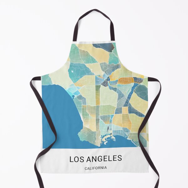 Item preview, Los Angeles California Named City Map - Pastel Color Scheme designed and sold by StylishStacks.