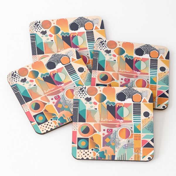 Item preview, Abstract Geometric Symphony: Shapes in Artful Arrangements (289) designed and sold by WASjourney.