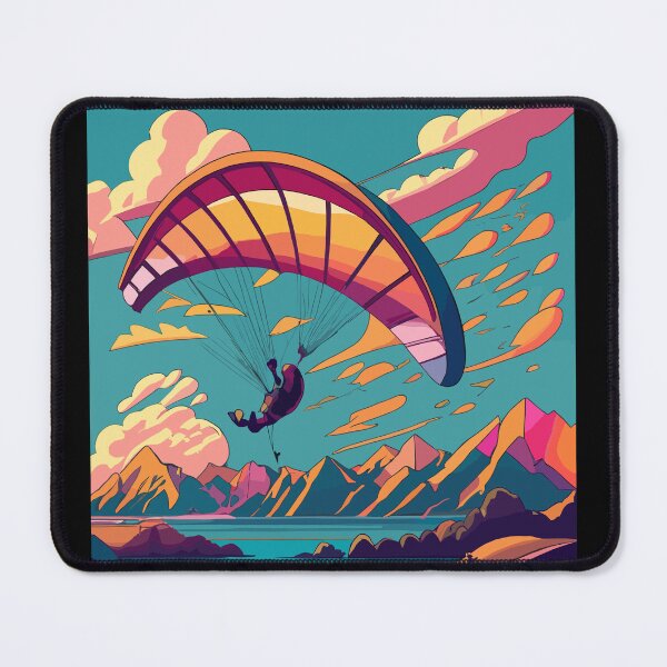 Item preview, Paragliding - view of mountains, rivers and lakes designed and sold by desinganddecor.