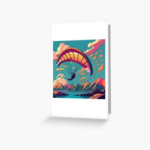 Item preview, Paragliding - view of mountains, rivers and lakes designed and sold by desinganddecor.