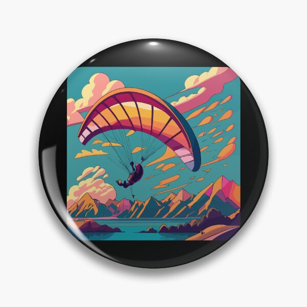 Item preview, Paragliding - view of mountains, rivers and lakes designed and sold by desinganddecor.