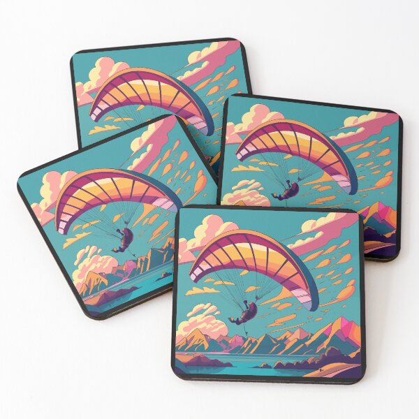 Item preview, Paragliding - view of mountains, rivers and lakes designed and sold by desinganddecor.