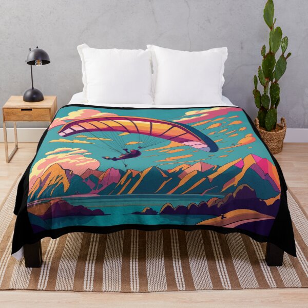 Item preview, Paragliding - view of mountains, rivers and lakes designed and sold by desinganddecor.