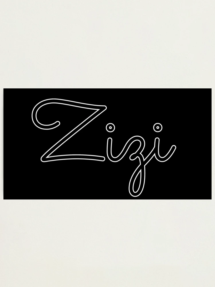 Writing Zizi Name Label (Black)