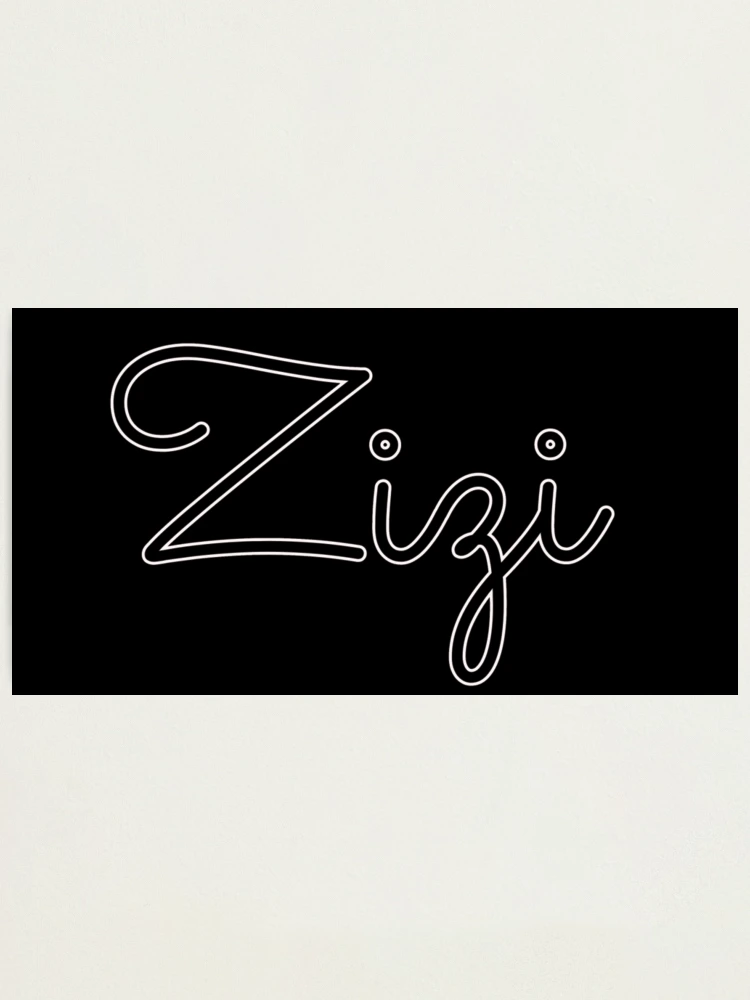 Writing Zizi Name Label (Black)