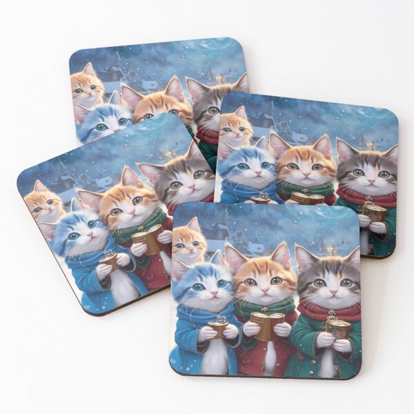 Item preview, Cute kittens sing christmas carols and collect money designed and sold by M-Y-A-R-T-.